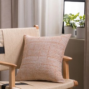 Μαξιλάρι Διακοσμητικό (Με Γέμιση) Belluno 15 Orange Teoran 43X43 Cotton-Polyester