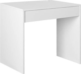 Γραφείο εργασίας Mida Megapap χρώμα λευκό 72x60x73,8εκ.