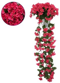 Τεχνητό Κρεμαστό Φυτό Phlox 78053 30x30x80cm Green-Fuchsia GloboStar Polyester,Plastic