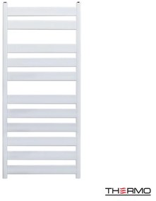 Θερμαινόμενη Πετσετοκρεμάστρα Μπάνιου 120x50cm Mild Steel Thermo Largo White LAR12050-300