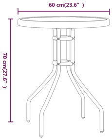 ΣΕΤ ΕΠΙΠΛΩΝ BISTRO ΚΗΠΟΥ 3 ΤΕΜΑΧΙΩΝ ΜΑΥΡΟ 318774