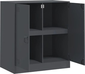 vidaXL Μπουφές Ανθρακί 67x39x73 εκ. από Ατσάλι