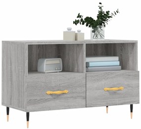 vidaXL Έπιπλο Τηλεόρασης Γκρι Sonoma 80x36x50 εκ. από Επεξεργ. Ξύλο