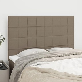 vidaXL Κεφαλάρι Κρεβατιού Μπεζ 144x5x118/128 εκ. Ύφασμα