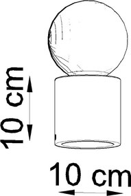 Sollux Λαμπτήρας γραφείου Salgado 1,σκυρόδεμα,1xE27/60w