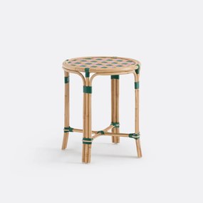 Βοηθητικό τραπεζάκι από ρατάν και πλεγμένη ρητίνη, Bianca