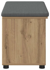 vidaXL Παγκάκι Χαλωρίου με μαξιλάρι Τεχνίτικη Δρυς 80 x 38 x 46 εκ