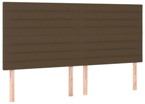 ΚΡΕΒΑΤΙ BOXSPRING ΜΕ ΣΤΡΩΜΑ ΣΚΟΥΡΟ ΚΑΦΕ 180X200 ΕΚ ΥΦΑΣΜΑΤΙΝΟ 3136696