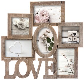 Κορνίζα Τοίχου 6 Θέσεων (42.6x40.5) A-S Love 141234