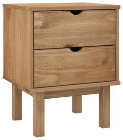 vidaXL Κομοδίνο OTTA 45x39x57 εκ. από Μασίφ Ξύλο Πεύκου