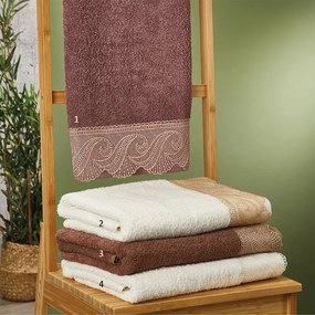 Πετσέτες Μπάνιου (Σετ 3τμχ) Whitegg Λουκία 450gsm Λευκό