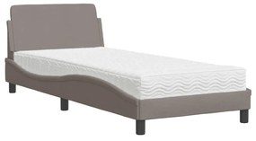 ΚΡΕΒΑΤΙ ΜΕ ΣΤΡΩΜΑ TAUPE 80X200 ΕΚ. ΥΦΑΣΜΑΤΙΝΟ 3208288