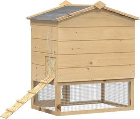 vidaXL Κοτέτσι Καφέ 75 x 60 x 89 εκ Μασίφ Ξύλο Πεύκου