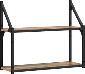 vidaXL Ράφι Τοίχου artisan δρυς 60 x 21 x 51 cm Επεξεργασμένο ξύλο