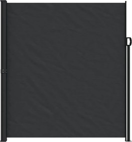 vidaXL Σκίαστρο Πλαϊνό Συρόμενο Μαύρο 220 x 600 εκ.