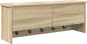 vidaXL Τοίχου Κρεμάστρα Επιτοίχιο Δρύς Sonoma 80 x 20 x 30 cm