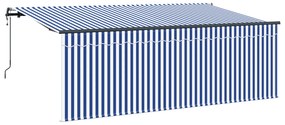 vidaXL Μάσκα με Ραφή Κρεμ 350 x 200 x 120 εκ. Ύφασμα, Μέταλλο