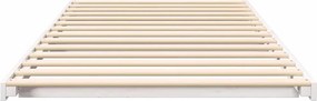 vidaXL Σκελετός Κρεβατιού Λευκό 100 x 210 cm Στερεά ξυλεία πεύκου