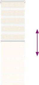 vidaXL Ζέβρα τυφλή μπεζ μάρμαρο Πλάτος υφάσματος 45,9 εκ. Πολυεστέρας