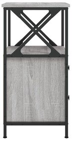 vidaXL Κομοδίνο Γκρι Sonoma 34 x 35,5 x 70 εκ. από Επεξεργασμένο Ξύλο