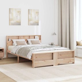 vidaXL Σκελετός Κρεβατιού Καφέ 160 x 200 cm Μασίφ ξύλο πεύκου