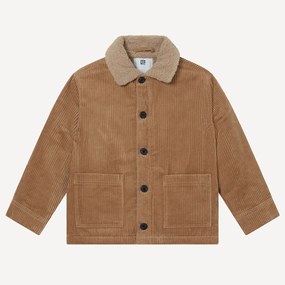 Jacket από κοτλέ βελούδο με γιακά απομίμηση γούνας