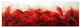 Πίνακας σε καμβά "Red Passion" Megapap ψηφιακής εκτύπωσης 120x40x3εκ. - 0127940