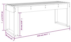 ΠΑΓΚΑΚΙ ΚΗΠΟΥ ΛΕΥΚΟ 110X38X45 ΕΚ. ΑΠΟ ΜΑΣΙΦ ΞΥΛΟ ΠΕΥΚΟΥ 825094