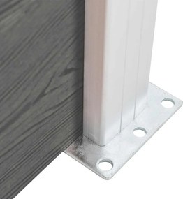 vidaXL Πάνελ Περίφραξης Γκρι 175 x 146 εκ. από WPC