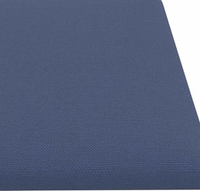 vidaXL Κεφαλάρι Τοίχου 12 pcs Μπλε 60 x 15 cm ύφασμα