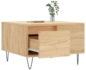 vidaXL Τραπεζάκι Σαλονιού Sonoma Δρυς 55x55x36,5εκ. Επεξεργασμένο Ξύλο