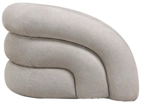 Πολυθρόνα Lexy pakoworld κρεμ ύφασμα 100x89.5x60εκ