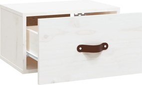vidaXL Κομοδίνο Επιτοίχιο Λευκό 40 x 29,5 x 22 εκ.