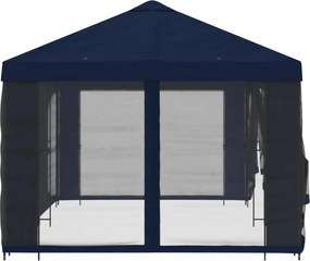 vidaXL Κιόσκι με Πλαϊνές Τοίχους 6 x 3 m Μπλε Πολυεστέρας και Χάλυβας