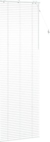 vidaXL Βενετσιάνικη Σκίαση Λευκό 80 x 250 cm 35 mm