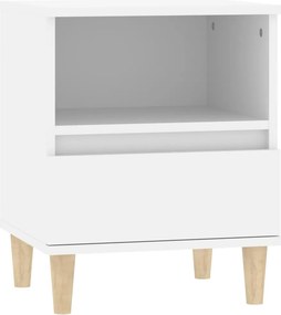 vidaXL Κομοδίνα 2 τεμ. Λευκά 40 x 35 x 50 εκ.
