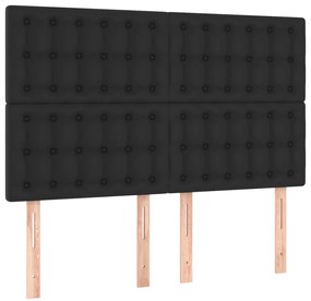 Κεφαλάρι Κρεβατιού LED Μαύρο 144x5x118/128 εκ 3122514