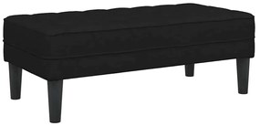 vidaXL Παγκάκι Μαύρο 113x57x39 εκ Υφάσματος