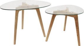 ΤΡΑΠΕΖΆΚΙΑ ΣΑΛΟΝΙΟΎ GLASS NESTING TABLES X2 HD3212