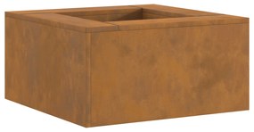 vidaXL Τζάκι Τετράγωνο 60x60x30 εκ. από ατσάλι ανθεκτικό στις καιρικές συνθήκες
