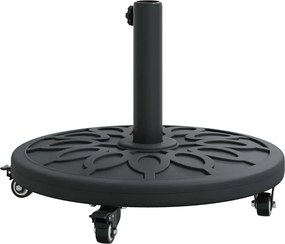 vidaXL Βάση ομπρέλας Art Deco Μαύρο Ø 45 x 39,5 εκ Σίδερο