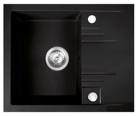 FERRO DRGM48/58BA Νεροχύτης Κουζίνας Γραφίτη 58x48cm