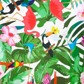 vidaXL Μαξιλάρι Floral Πολύχρωμο 70 x 40 x 12 cm Ύφασμα Όξφορντ