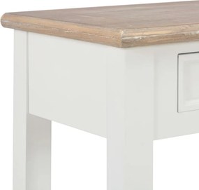 vidaXL Τραπέζι Κονσόλα Λευκό 110 x 35 x 80 εκ. Ξύλινο