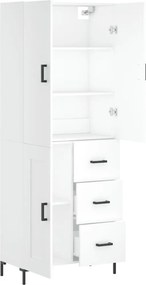 vidaXL Ντουλάπι Λευκό 69,5x34x180 εκ. από Επεξεργασμένο Ξύλο