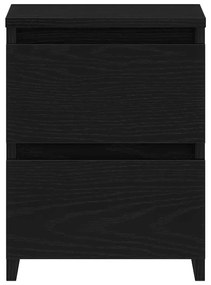 vidaXL Κομοδίνο Μαύρη δρυς 30 x 30 x 40 cm Επεξεργασμένο ξύλο