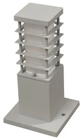 Επιδαπέδιο Φωτιστικό Κολώνα IP44 Ε27 H23cm Γκρι 9-7213236 Lumen-9-7213236-Γκρι 9-7213236