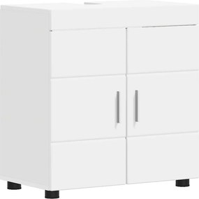 vidaXL Σετ Επίπλων Μπάνιου TULUM 4 pcs Λευκό 60 x 34 x 63 εκ