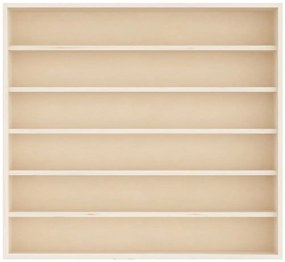 vidaXL Ξύλινη συλλεκτική βιτρίνα με 6 ράφια 60x8,5x55 εκ.