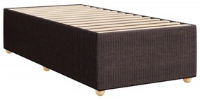 ΚΡΕΒΑΤΙ BOXSPRING ΜΕ ΣΤΡΩΜΑ ΣΚΟΥΡΟ ΚΑΦΕ 90X190 ΕΚ. ΥΦΑΣΜΑΤΙΝΟ 3287328